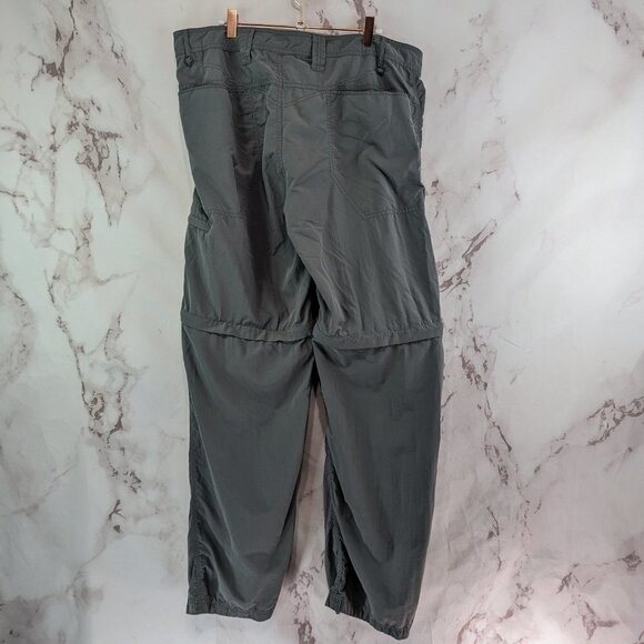 Rossignol Pants Mens XL 38 X 33 Gray Nylon Convertible Zip Off Hiking Ripstop - Picture 5 of 10